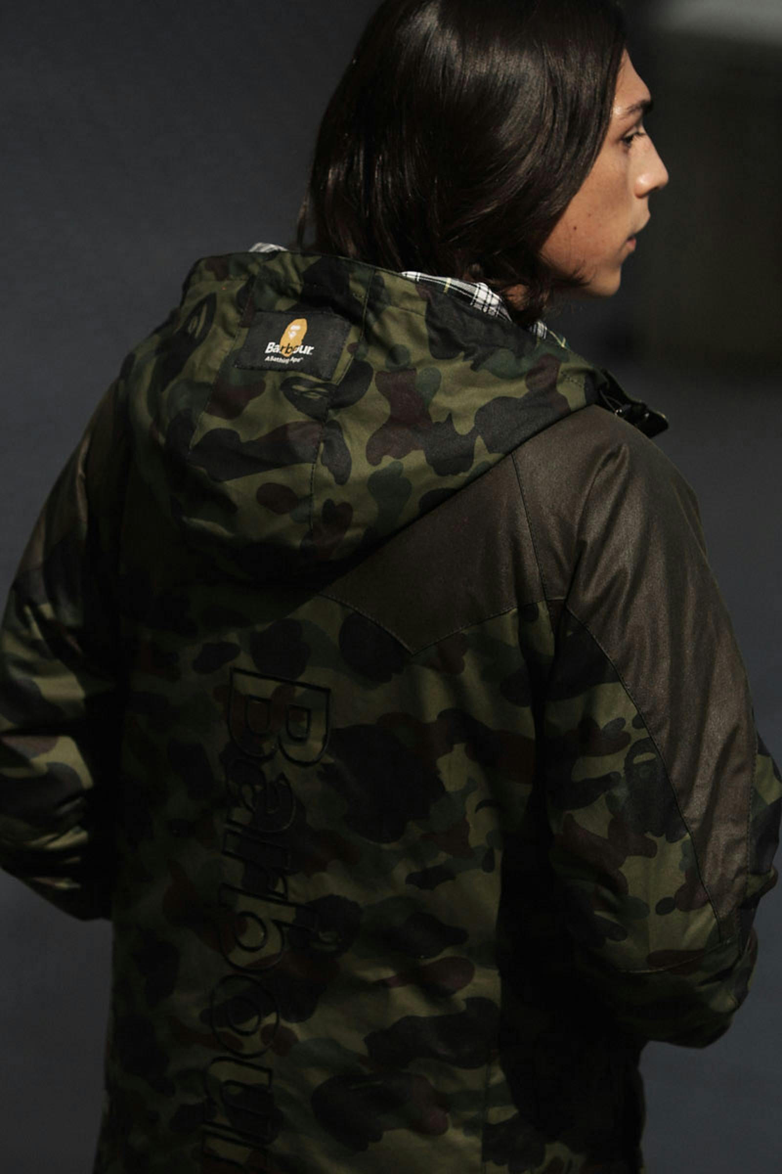 For AW21, Barbour Collaborates With A Bathing Ape For The First